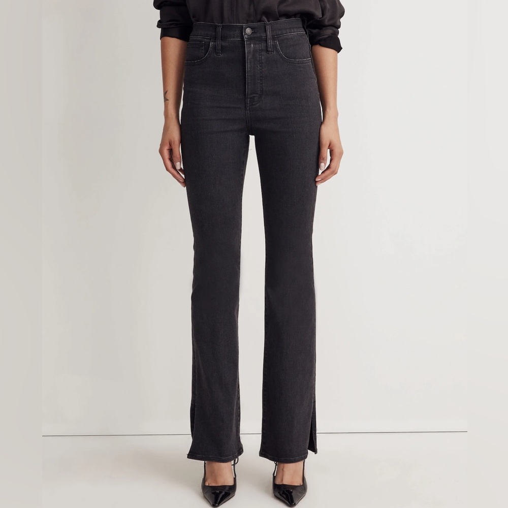 Madewell Skinny Flare Jeans in Bellhaven Wash: Slit Hem Edition NWT